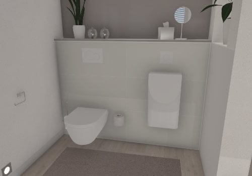 Eingemauerte Toilette: Privatsphäre auf kleinstem Raum