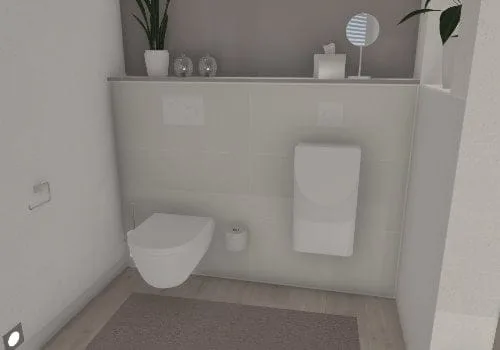 Eingemauerte Toilette: Privatsphäre auf kleinstem Raum