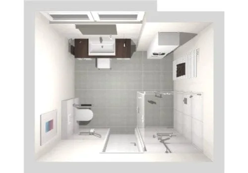 Das barrierefreie Bad mit Dusche | 10qm