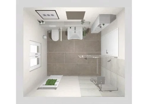 Das barrierefreie Bad | 7 m²